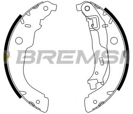 Комплект тормозных колодок BREMSI GF0389