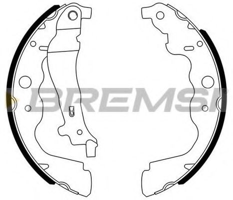 Комплект тормозных колодок BREMSI GF0390