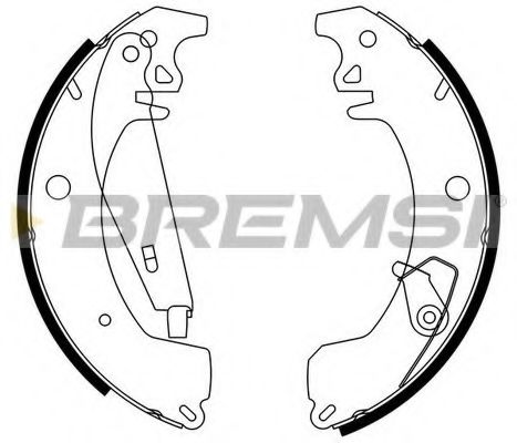 Комплект тормозных колодок BREMSI GF0417