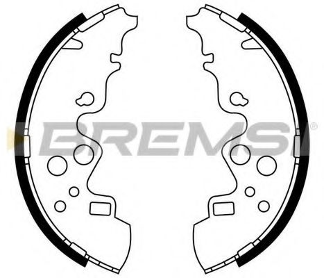 Комплект тормозных колодок BREMSI GF0801