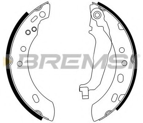 Комплект тормозных колодок BREMSI GF0856