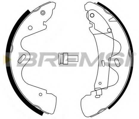 Комплект тормозных колодок BREMSI GF0865