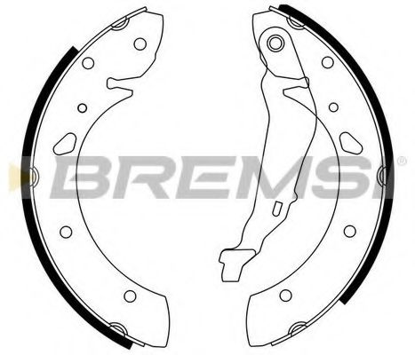 Комплект тормозных колодок BREMSI GF0950