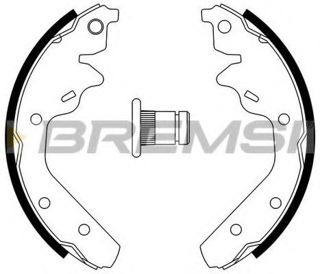 Комплект тормозных колодок BREMSI GF4519