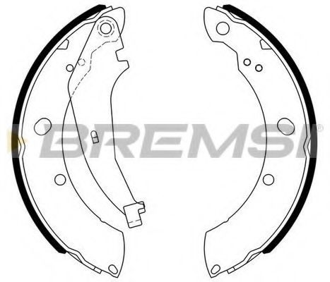 Комплект тормозных колодок BREMSI GF4810