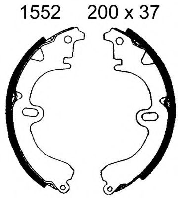 Комплект тормозных колодок BSF 01552