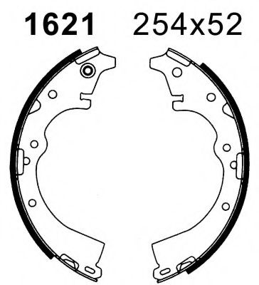 Комплект тормозных колодок BSF 01621