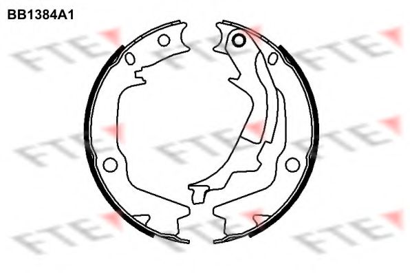 Комплект тормозных колодок, стояночная тормозная система FTE BB1384A1