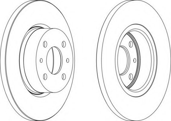 Тормозной диск FERODO DDF129-1