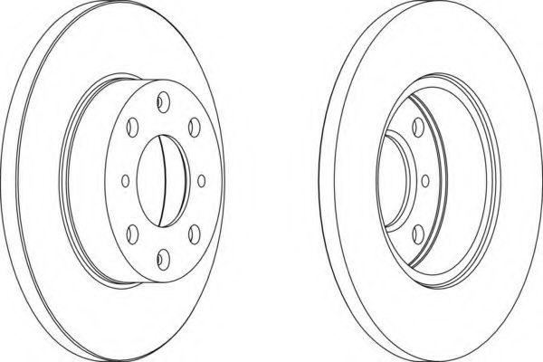 Тормозной диск FERODO DDF285-1