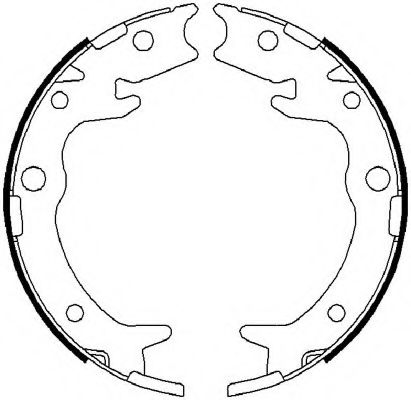 Комплект тормозных колодок, стояночная тормозная система FERODO FSB4019