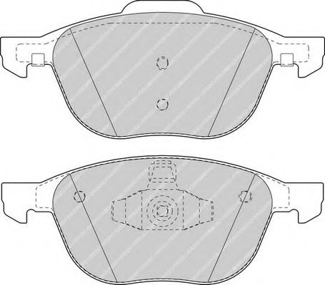 Комплект тормозных колодок, дисковый тормоз FERODO FDB1594