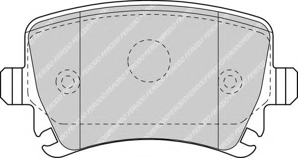 Комплект тормозных колодок, дисковый тормоз FERODO FDB1636