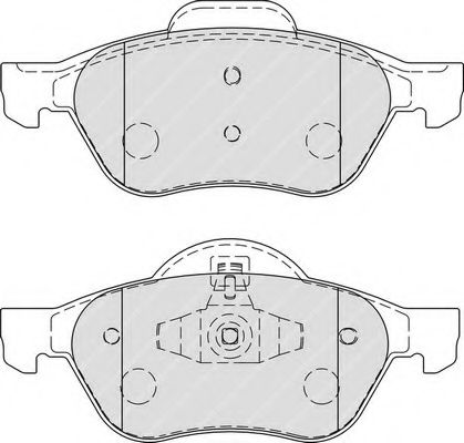 Комплект тормозных колодок, дисковый тормоз FERODO FDB1866