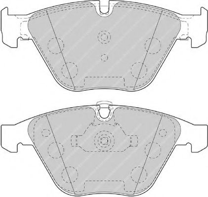 Комплект тормозных колодок, дисковый тормоз FERODO FDB4191