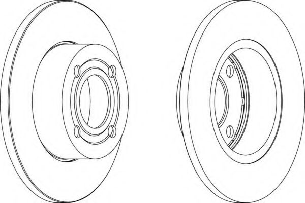 Тормозной диск FERODO DDF318
