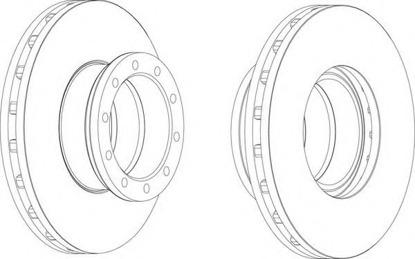 Тормозной диск FERODO FCR151A