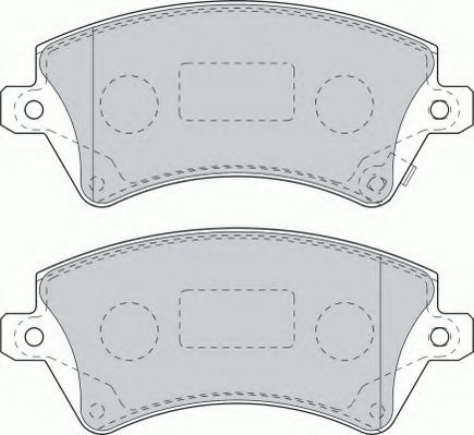 Комплект тормозных колодок, дисковый тормоз FERODO FSL1573