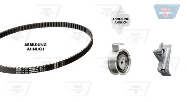 Водяной насос + комплект зубчатого ремня OPTIBELT KT 1233 W2