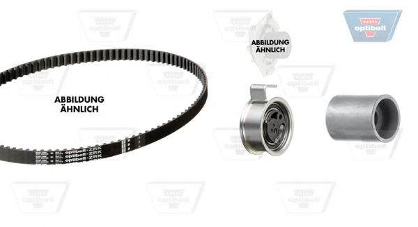 Водяной насос + комплект зубчатого ремня OPTIBELT KT 1238 W1