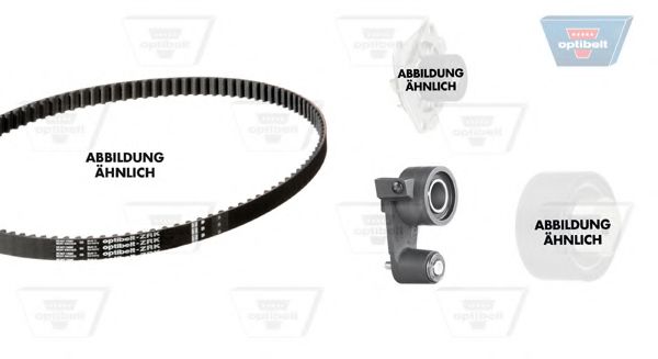 Водяной насос + комплект зубчатого ремня OPTIBELT KT 1300 W1