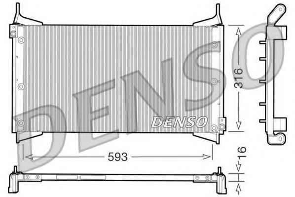 Конденсатор, кондиционер DENSO DCN09012