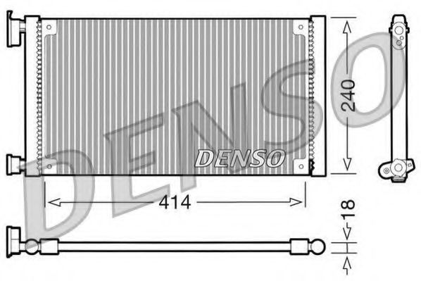 Конденсатор, кондиционер DENSO DCN09120