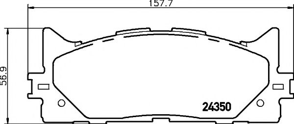 Комплект тормозных колодок, дисковый тормоз MINTEX MDB2788