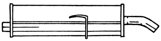 Глушитель выхлопных газов конечный AKS DASIS SG45606