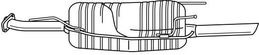 Глушитель выхлопных газов конечный AKS DASIS SG40680