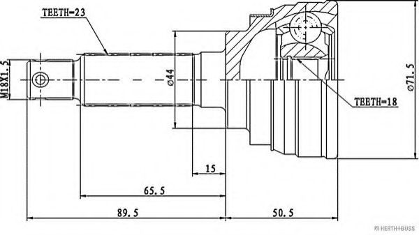 Шарнирный комплект, приводной вал MAGNETI MARELLI 600000063270