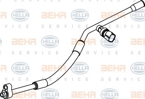 Трубопровод высокого давления, кондиционер BEHR HELLA SERVICE 9GS 351 337-091