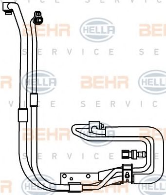Трубопровод высокого давления, кондиционер BEHR HELLA SERVICE 9GS 351 337-651