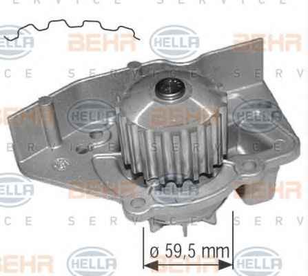 Водяной насос BEHR HELLA SERVICE 8MP 376 801-364