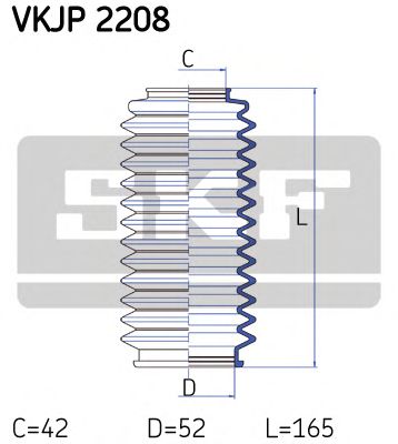 Комплект пылника, рулевое управление SKF VKJP 2208