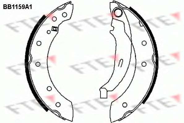 Комплект тормозных колодок FTE BB1159A1