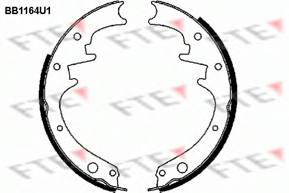 Комплект тормозных колодок FTE BB1164U1