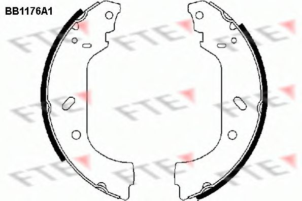 Комплект тормозных колодок FTE BB1176A1