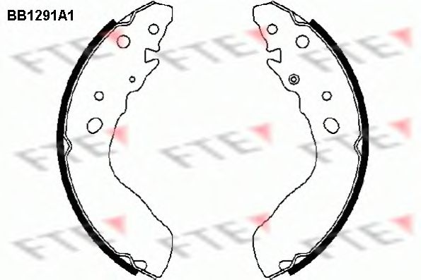 Комплект тормозных колодок FTE BB1291A1