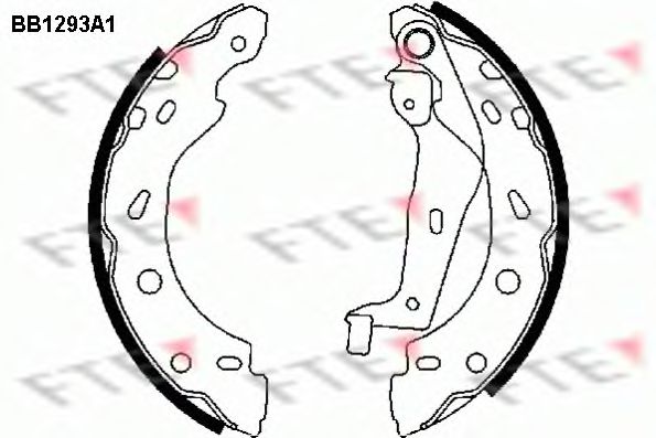 Комплект тормозных колодок FTE BB1293A1