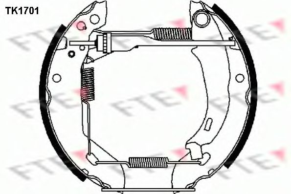 Комплект тормозных колодок FTE TK1701