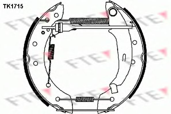 Комплект тормозных колодок FTE TK1715