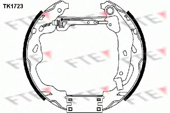 Комплект тормозных колодок FTE TK1723