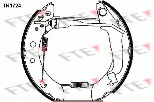 Комплект тормозных колодок FTE TK1724