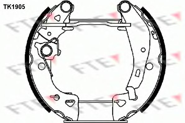 Комплект тормозных колодок FTE TK1905