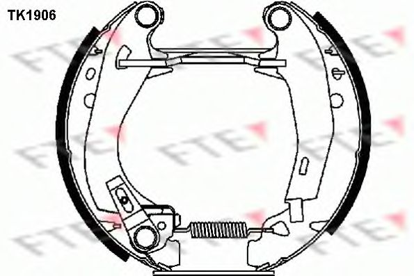Комплект тормозных колодок FTE TK1906