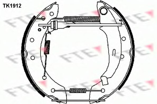 Комплект тормозных колодок FTE TK1912