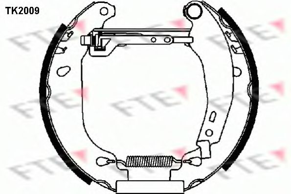 Комплект тормозных колодок FTE TK2009