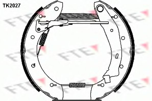 Комплект тормозных колодок FTE TK2027