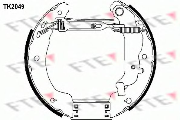 Комплект тормозных колодок FTE TK2049